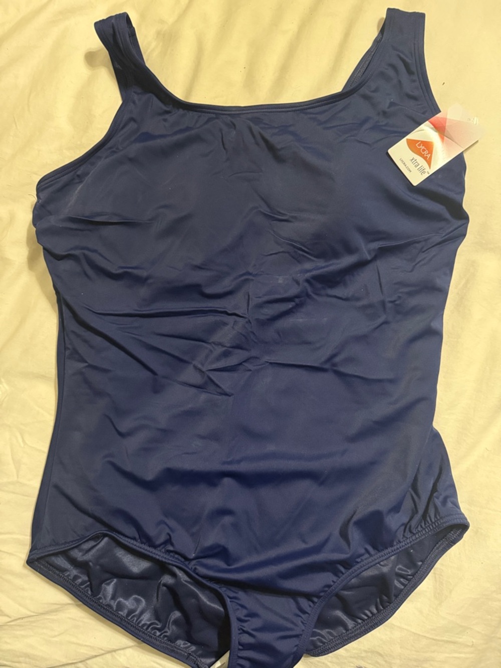 Lands' End Navy One-Piece Swimsuit
